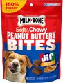 Milk-Bone Peanut Buttery Bites with Jif Peanut Butter Soft & Chewy Dog Treats, 11.8-oz bag