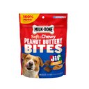 Milk-Bone Peanut Buttery Bites with Jif Peanut Butter Soft & Chewy Dog Treats, 11.8-oz bag