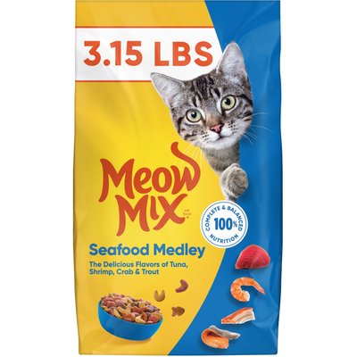 Meow Mix Meow Mix Seafood Medley Dry Cat Food, 3.15-lb bag
