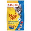 Meow Mix Seafood Medley Dry Cat Food, 3.15-lb bag