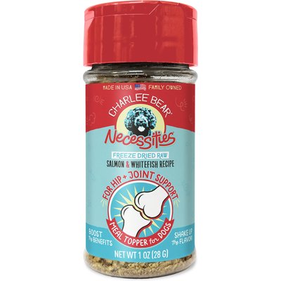 Charlee Bear Charlee Bear Necessities Freeze-Dried Salmon & Whitefish Recipe Hip & Joint Support Grain-Free Dog Food Topper, 1-oz jar