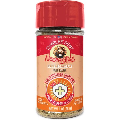 Charlee Bear Charlee Bear Necessities Freeze-Dried Beef Recipe Immune Health Support Grain-Free Dog Food Topper, 1-oz jar