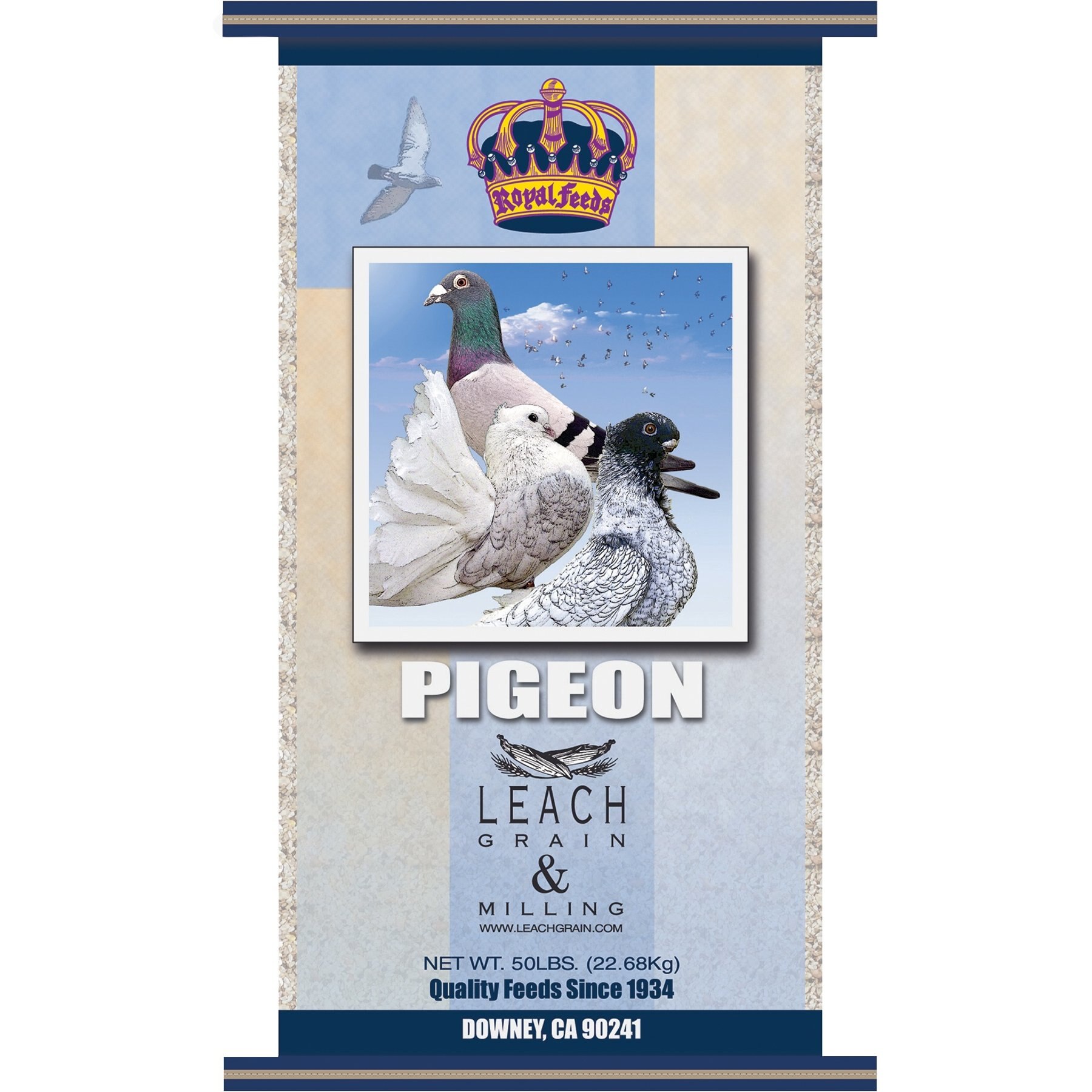 Leach Royal Race with Popcorn Pigeon Food, 50-lb bag