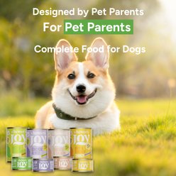 Chewer's Joy Variety Pack Dinner High Protein Beef & Chicken, Chicken & Salmon, Beef & Vegetables, Chicken & Rice Pate Canned Wet Dog Food, 3-oz can, 24 count slide 2 of 9