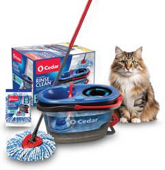 O-Cedar RinseClean Spin Mop + Extra Mop Head Replacement slide 1 of 9