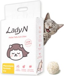 Lady N Natural Attractant Pellet Clumping Tofu Cat Litter, 9-lb bag