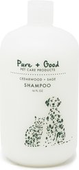 Pure + Good Cedarwood + Sage Dog & Cat Shampoo, 16-fl oz bottle, 16-oz bottle