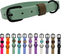Tailr Waterproof & Odor-Resistant Adjustable Dog Collar, Sage Green/Olive Drab Loop, Large: 15 to 18-in neck, 3/4-in wide slide 1 of 8