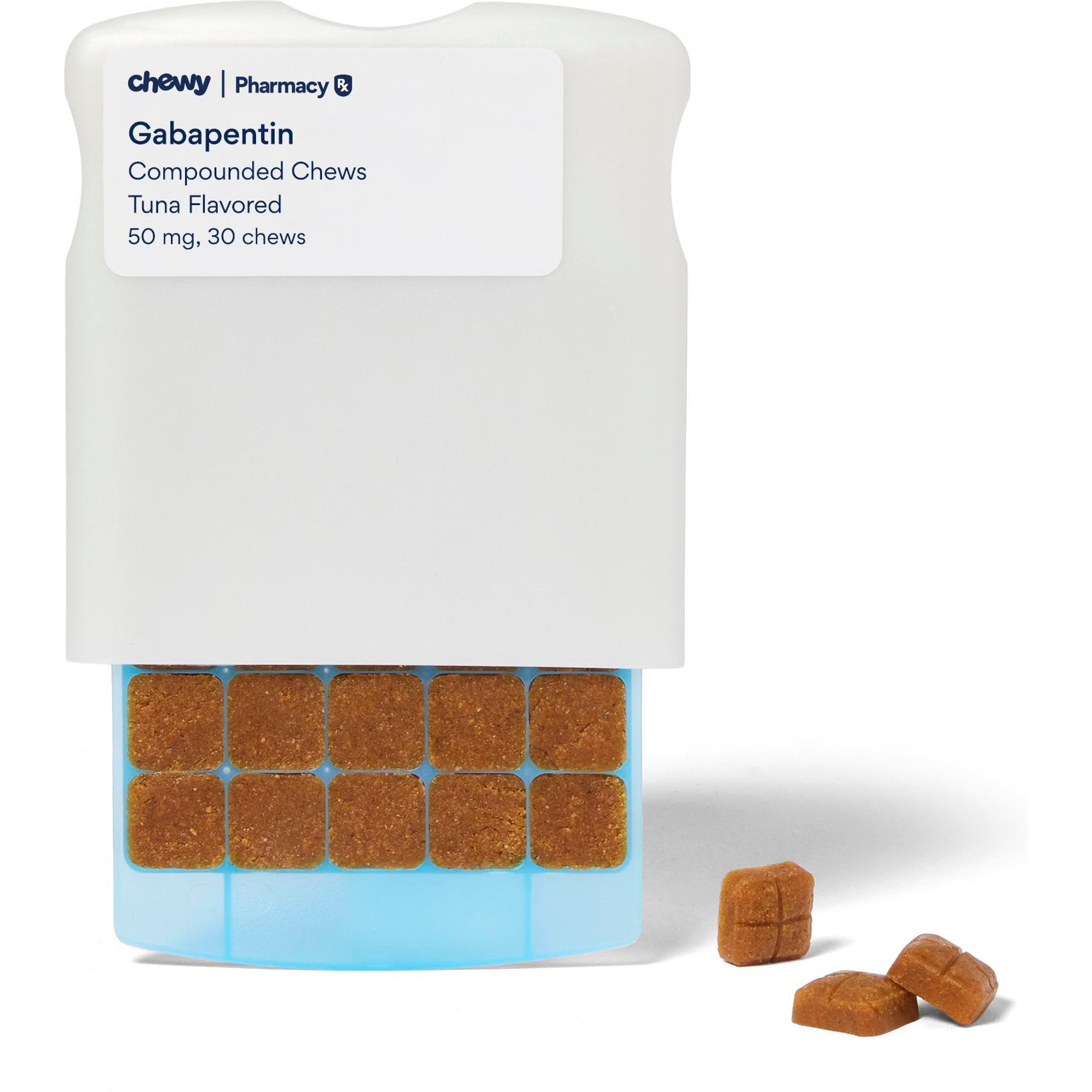 Gabapentin Compounded Tuna Soft Chew, 50 mg, 30 chews for Veterinary use
