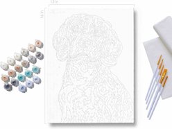 Gray Duck Art Paint by Numbers Kit, 12 x 16-in, Black/Red/White, Beagle slide 2 of 5