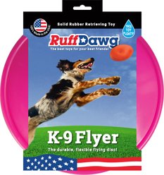 Ruff Dawg K9 Flyer Disc Tough Dog Toy, Color Varies, Flyer