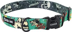 Sublime Tattoo Sleeve Adjustable Dog Collar, Large: 18 to 26-in neck, 1.5-in wide