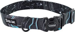 Sublime Topography Sky Adjustable Dog Collar, Large: 18 to 26-in neck, 1.5-in wide