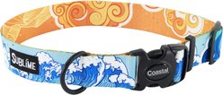 Sublime Land & Sea Adjustable Dog Collar, Large: 18 to 26-in neck, 1.5-in wide