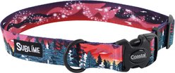 Sublime Purple Mountain Adjustable Dog Collar, Large: 18 to 26-in neck, 1.5-in wide