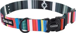 Sublime Native Stripe Adjustable Dog Collar, Large: 18 to 26-in neck, 1.5-in wide