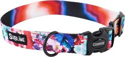 Sublime Floral Jelly Adjustable Dog Collar, Large: 18 to 26-in neck, 1.5-in wide