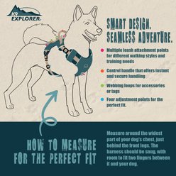 K9 Explorer Trek Full-Coverage Atlantic Dog Harness, Large: 26 to 38-in chest slide 2 of 9