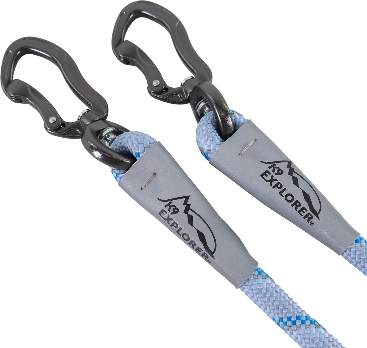 Multifunction Rope Image K9 EXPLORER Trek Glacier Multi-Function Rope Leash, 8-ft long, 1-in ...