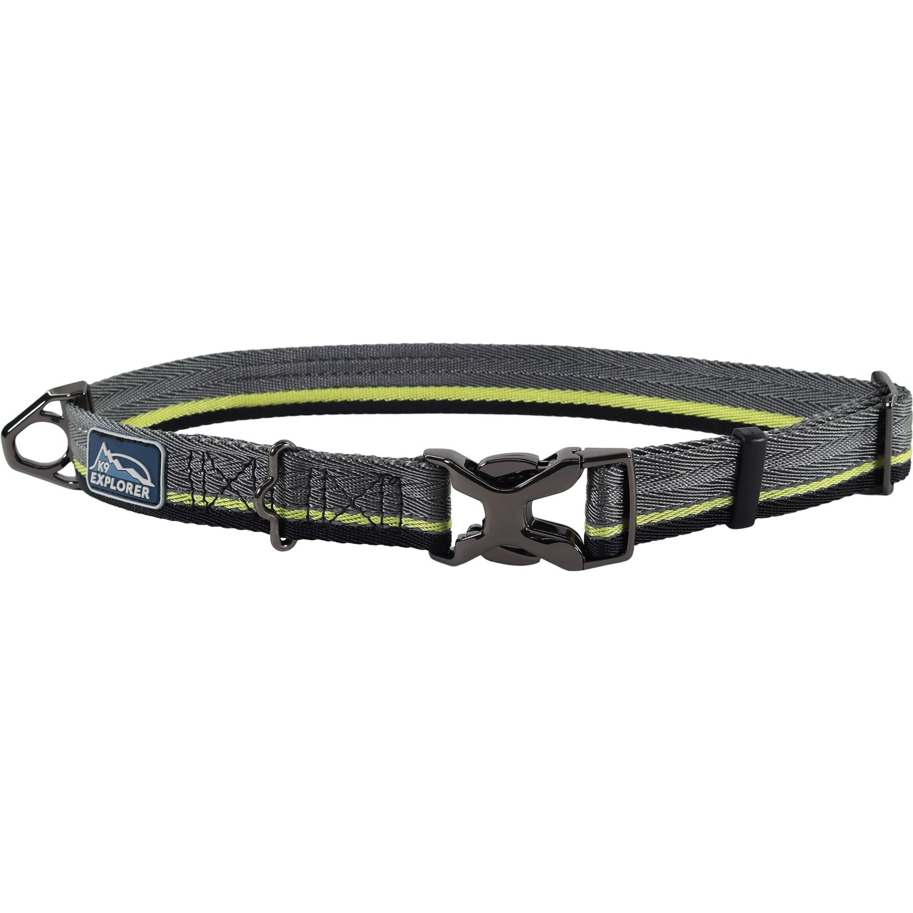 K9 Explorer Trek Smokies Adjustable Dog Collar, Medium: 12 to 18-in neck, 1-in wide