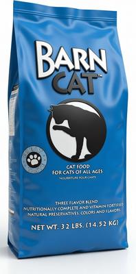 Barn Cat Adult High Quality Flavor Combination Chicken, Pork & Fish High Protein Dry Cat Food, 32-lb bag