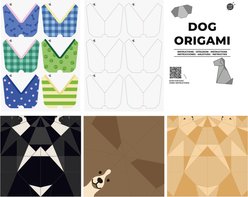 Gift Republic Dog Origami Canvas Art Kit, Multicolor slide 2 of 7