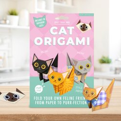 Gift Republic Cat Origami Canvas Art Kit, Multicolor