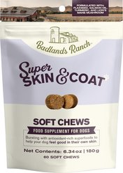 Badlands Ranch Super Skin & Coat Soft Chew Supplement for Dogs, 60 count