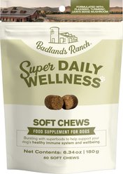 Badlands Ranch Super Daily Wellness Soft Chew Supplement for Dogs, 60 count
