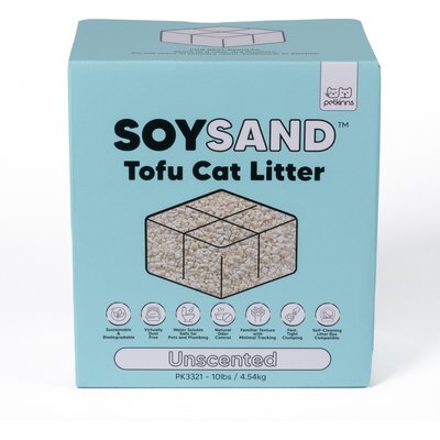 SOYSAND SOYSAND Tofu Unscented Clumping Cat Litter, 10-lb box