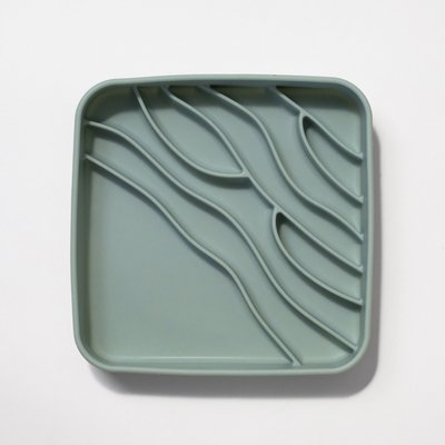 dogged dogged Beach Slow Feeder Dog Bowl, 3.5-cup, Seafoam