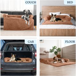 Pet Adobe Petmaker Plush Dog Bed Couch Cover, Large: 45-in, Beige slide 2 of 6