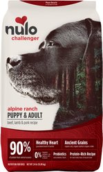 Nulo Challenger Puppy & Adult Alpine Ranch Beef, Lamb & Pork Dry Dog Food, 24-lb bag