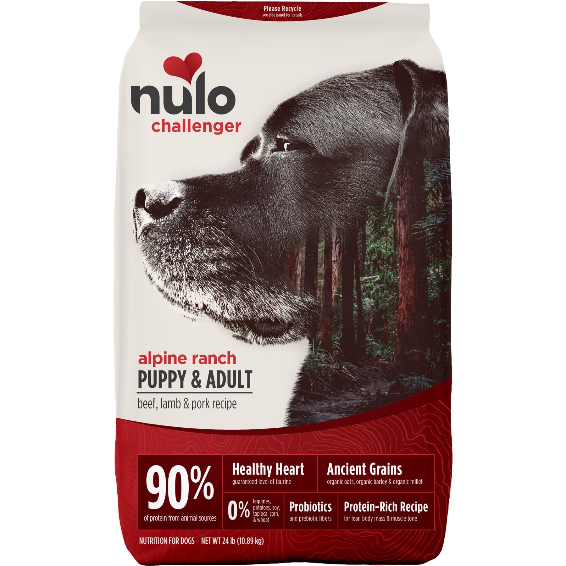Nulo Challenger Puppy & Adult Alpine Ranch Beef, Lamb & Pork Dry Dog Food, 24-lb bag