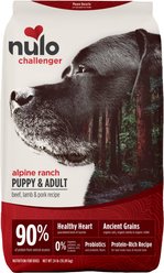 Nulo Challenger Puppy & Adult Alpine Ranch Beef, Lamb & Pork Dry Dog Food, 24-lb bag