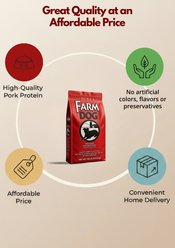 Farm Dog Nutritious Pork Flavored Adult Dry Dog Food, 40-lb bag slide 2 of 5