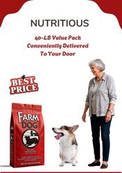 Farm Dog Nutritious Pork Flavored Adult Dry Dog Food, 40-lb bag slide 2 of 7