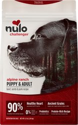 Nulo Challenger Puppy & Adult Alpine Ranch Beef, Lamb & Pork Dry Dog Food, 4.5-lb bag