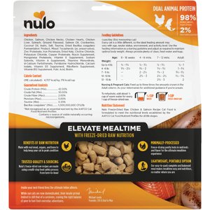 Nulo FreeStyle Chicken & Salmon Recipe Freeze-Dried Raw Cat Food, 5.5-oz bag