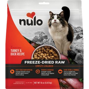 Nulo FreeStyle Turkey & Duck Recipe Freeze-Dried Raw Cat Food, 16-oz bag