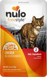 Nulo FreeStyle Chicken in Broth Cat Food Topper, 2.8-oz, case of 24