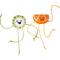 Show in main carousel: Frisco Kiwi & Orange Plush Dangly Cat Toy with Silvervine & Catnip, 2 count slide 1 of 6