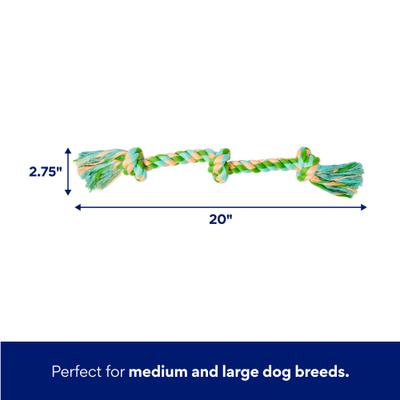Show full view: Frisco Rope with 3 Knots Dog Toy, Medium/Large slide 2 of 6
