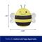 Show in main carousel: Frisco Bee Plush Squeaky Dog Toy, Medium/Large slide 2 of 6