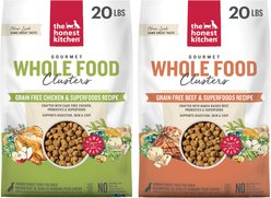 The Honest Kitchen Chicken + Beef Whole Food Clusters Dry Dog Food, 40-lb bundle