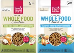 The Honest Kitchen Turkey Whole Food Clusters Dry Food + Whole Grain Chicken & Oat Recipe Dog Food