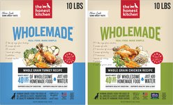 The Honest Kitchen Whole Grain Turkey Recipe + Chicken Recipe Dehydrated Dog Food, 10-lb box