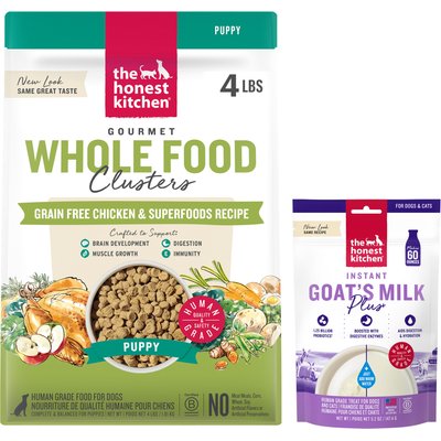 The Honest Kitchen The Honest Kitchen Whole Food Clusters Chicken Recipe + Daily Boosters Instant Goat's Milk with Probiotics for Dogs