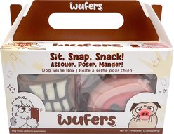 Wufers Fun & Photo-Worthy Designs, Selfie Collection Variety Pack Apple Crunchy Dog Treats, 6 count