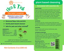 Healthy Paw Life Plant Based Natural Essential Oils Flea & Tick Shampoo for Dogs & Cats, 8-fl oz bottle slide 2 of 8